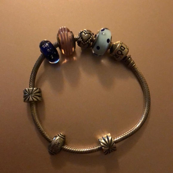 Pandora Jewelry - Pandora bracelet with charms